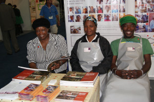 Cardboard Recyclers presenting themselves and their livelihoods at a stall 